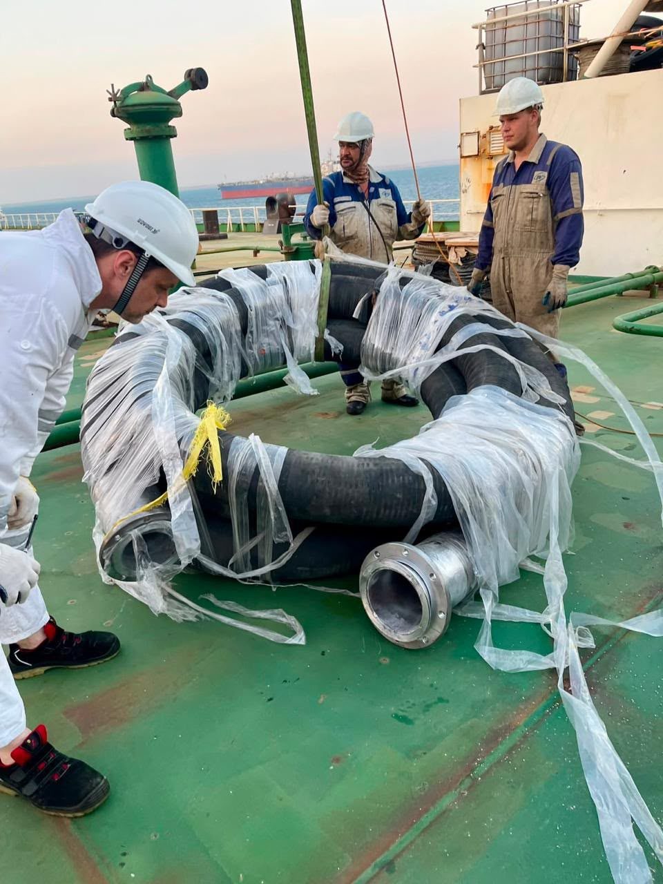 Pipe fittings and marine hardware ready for vessels