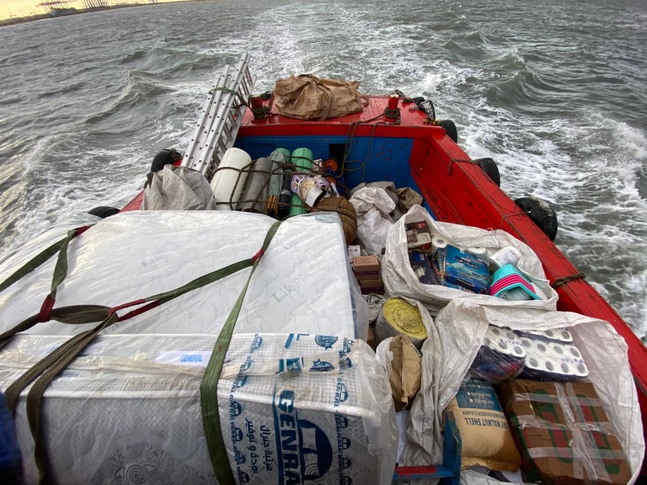 Prepared cargo and stores for urgent vessel needs